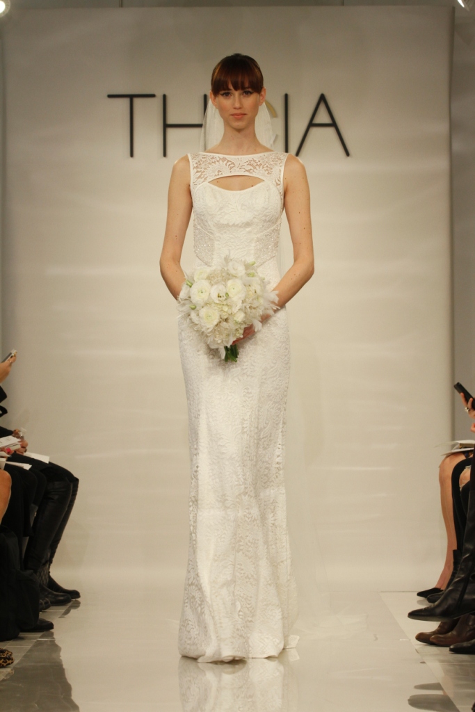 Geraldine Theia Keyhole Wedding Dress