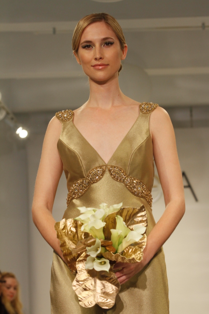 Gold Wedding Dress Elizabeth by Theia