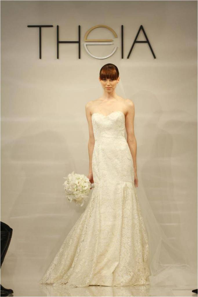 Mallory Strapless Wedding Dress by Theia