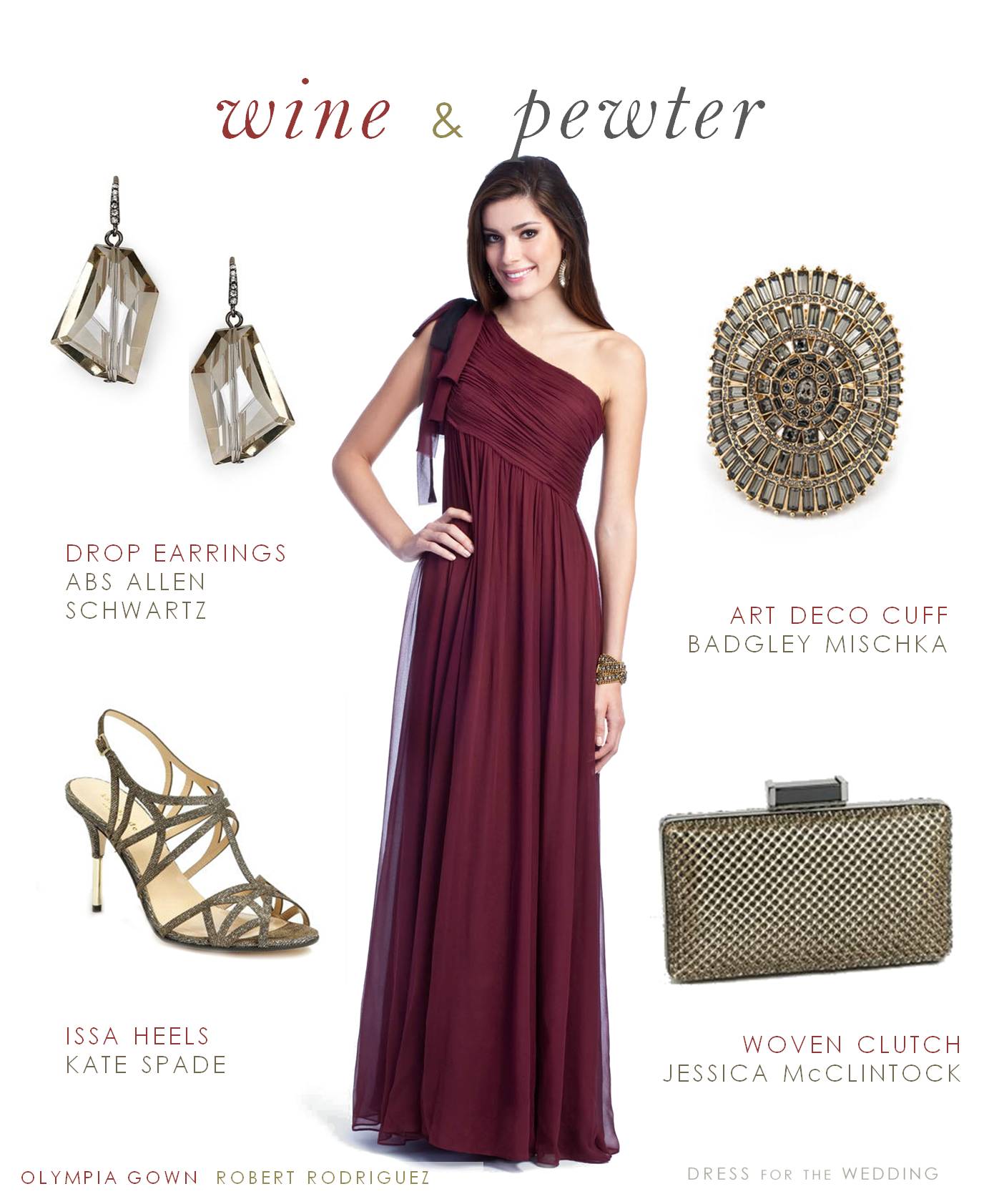 and wine gown