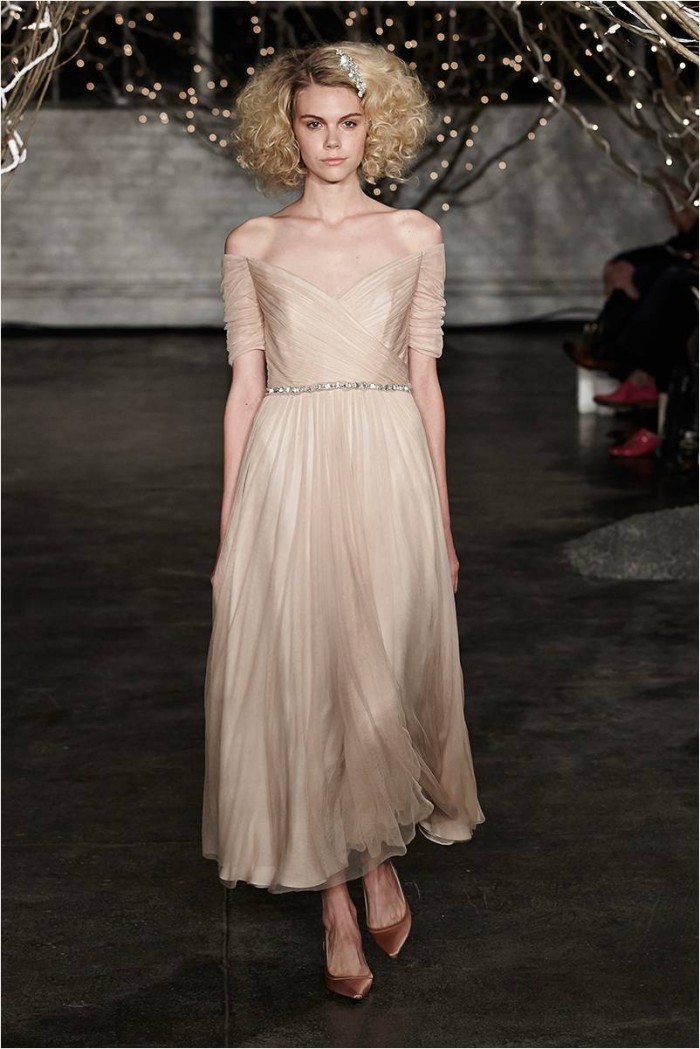 Jenny Packham Off the Shoulder Wedding Dress