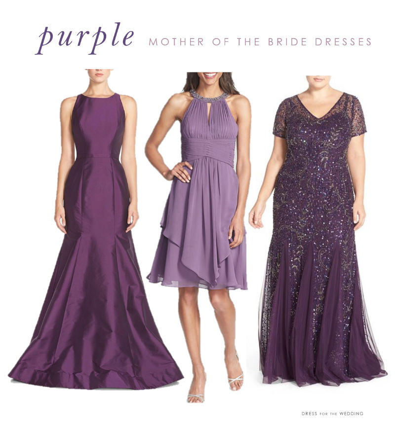 Violet Floor Length Mother Of The Bride Dresses Flowers Lace Formal Slim Gowns 