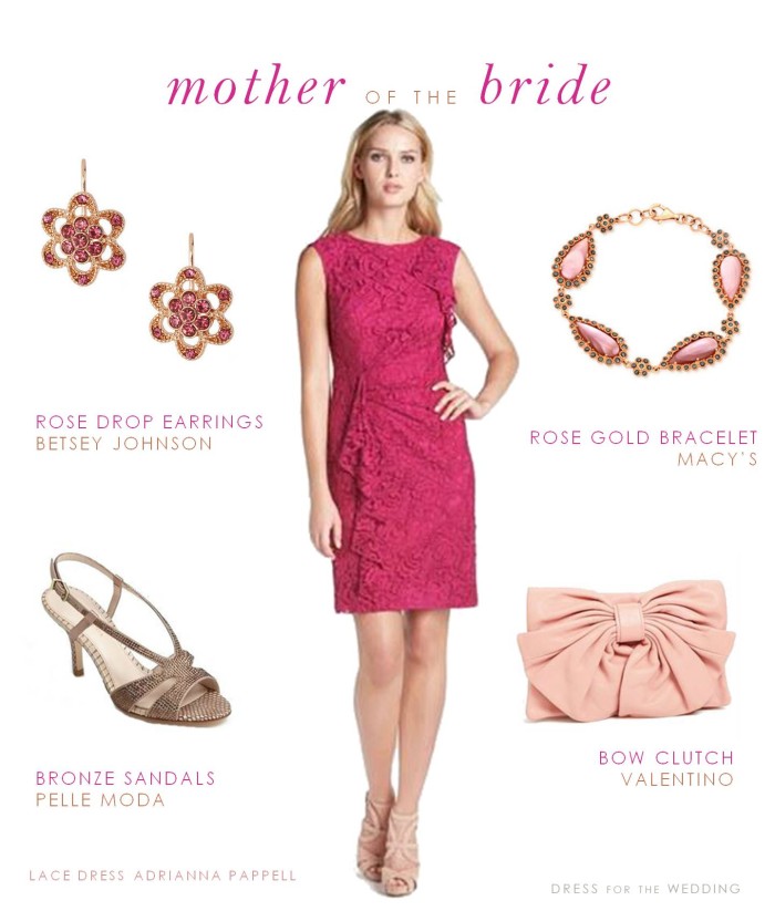 Short Pink Mother of the Bride Dress