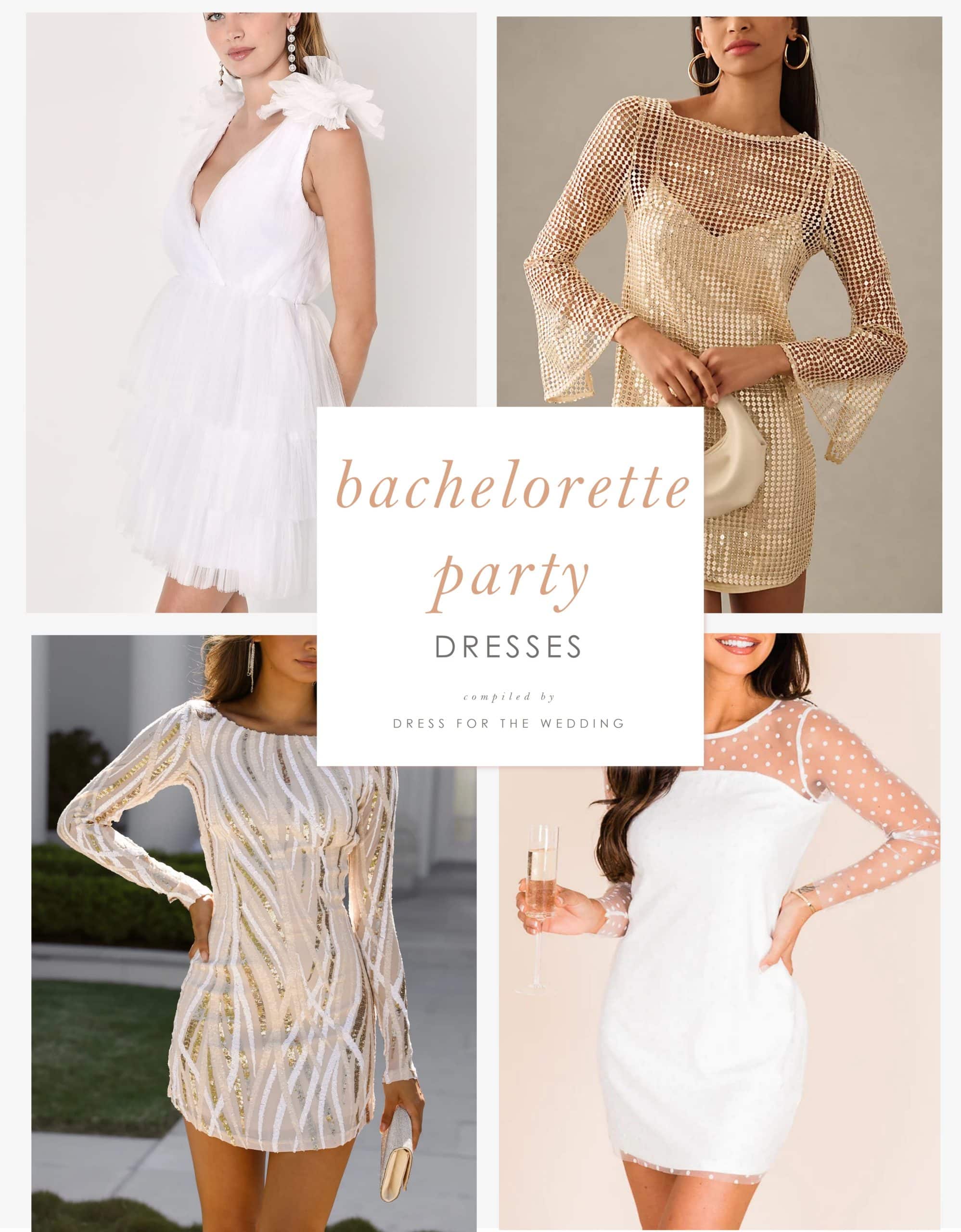 bachelorette dresses white