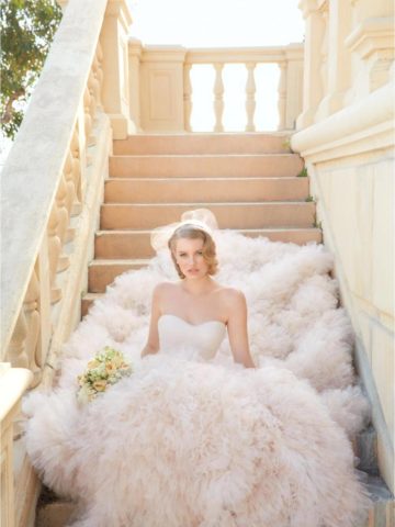 Allegra Blush Wedding Dress Wtoo 2014