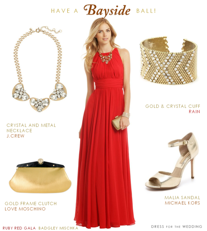 Red Ballgown for Holiday Parties and Weddings