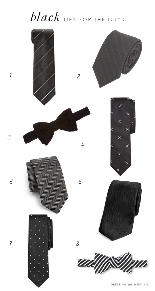 Black ties for Weddings