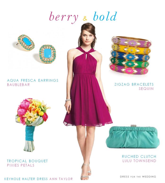 Hot Pink and Turquoise Wedding Colors