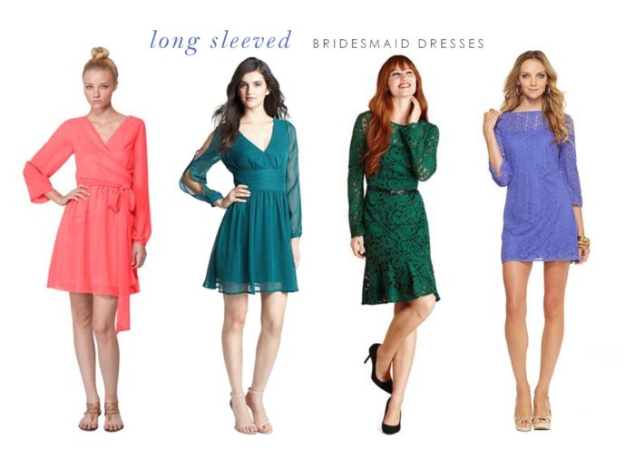 Long Sleeved Bridesmaid Dresses