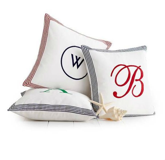 monogram pillows