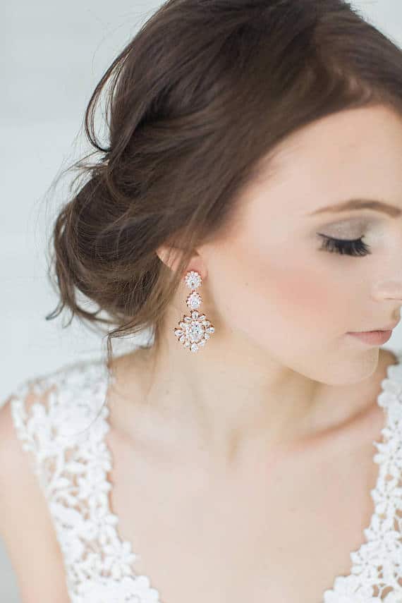 gorgeous wedding earrings