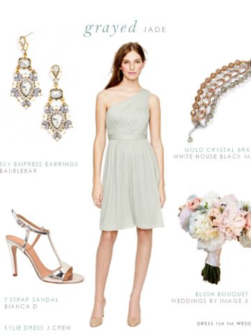 Grayed Jade Bridesmaid Dress in Dusty Shale