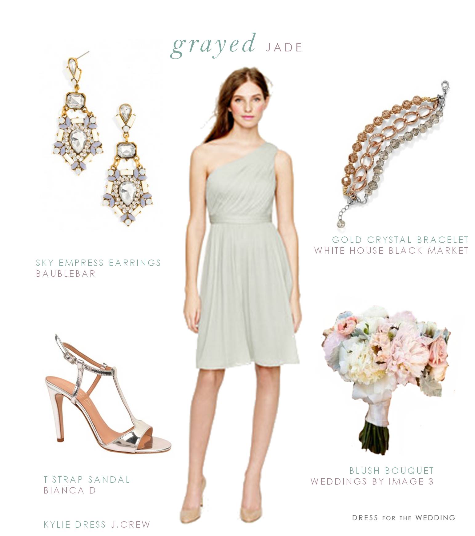 Grayed Jade or Dusty Shale Bridesmaid Dress