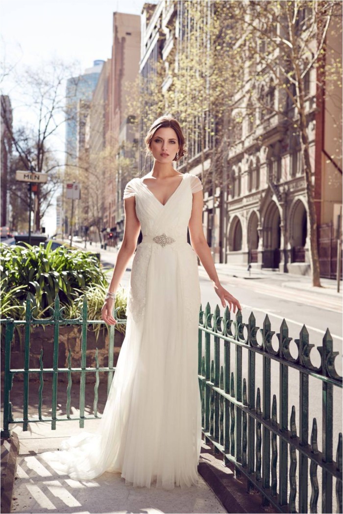 KWH Bespoke - Lyla Cap Sleeve Wedding Dress