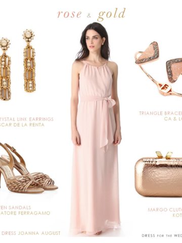 Blush and Rose Gold Dress