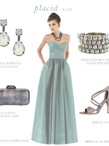 Placid Blue Bridesmaid Dress