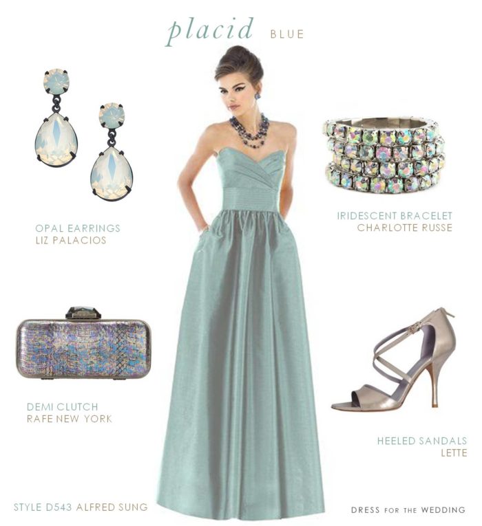 Placid Blue Bridesmaid Dress