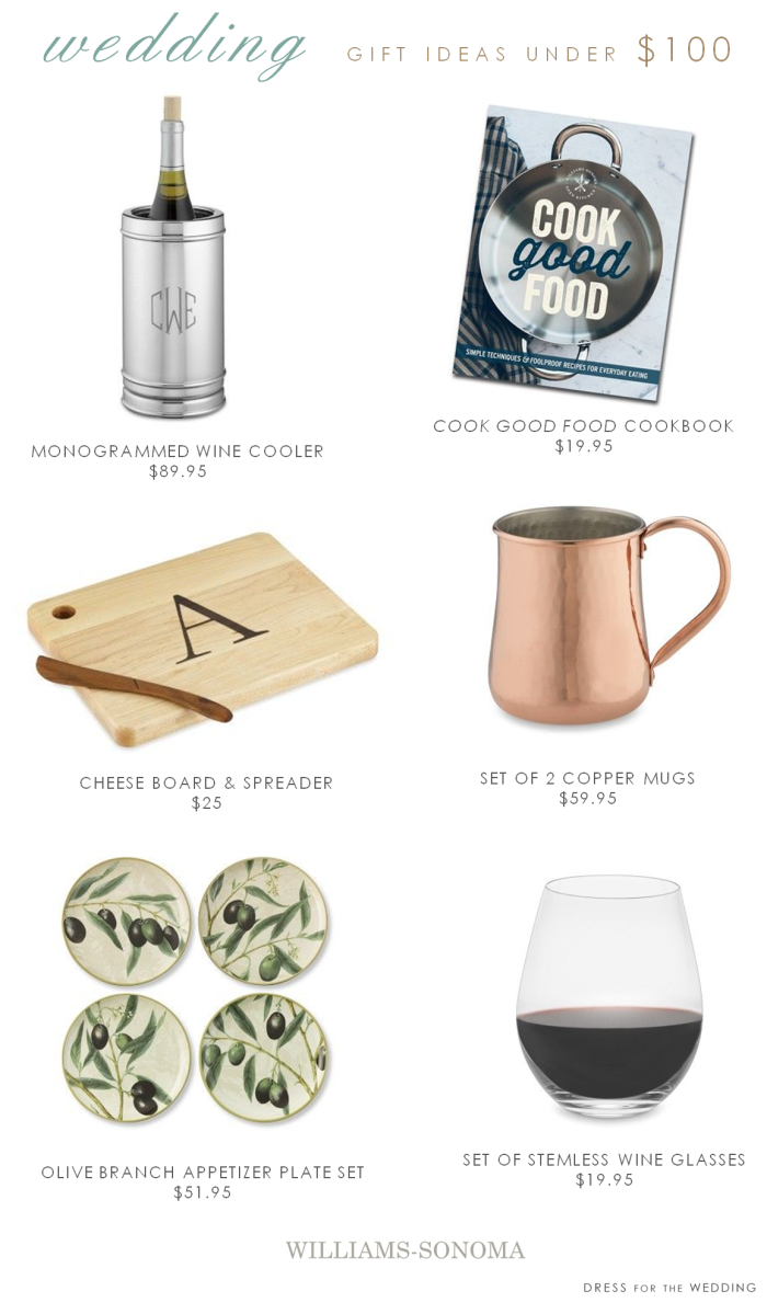 Wedding gifts under $100 from Williams Sonoma