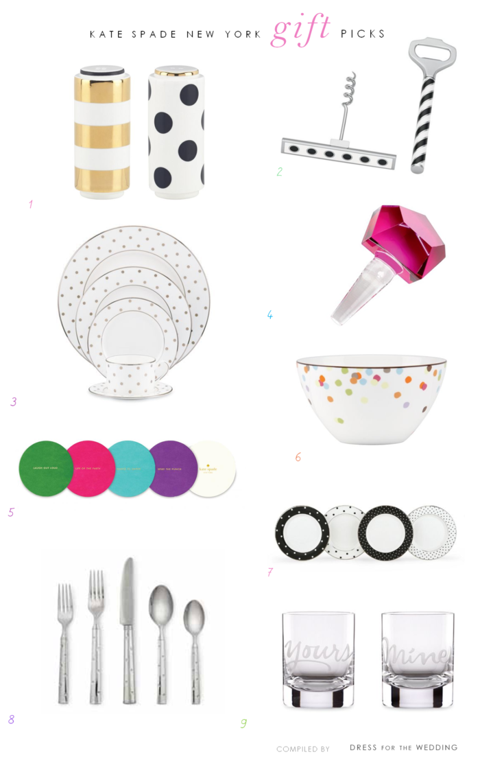 kate spade new york wedding gift ideas