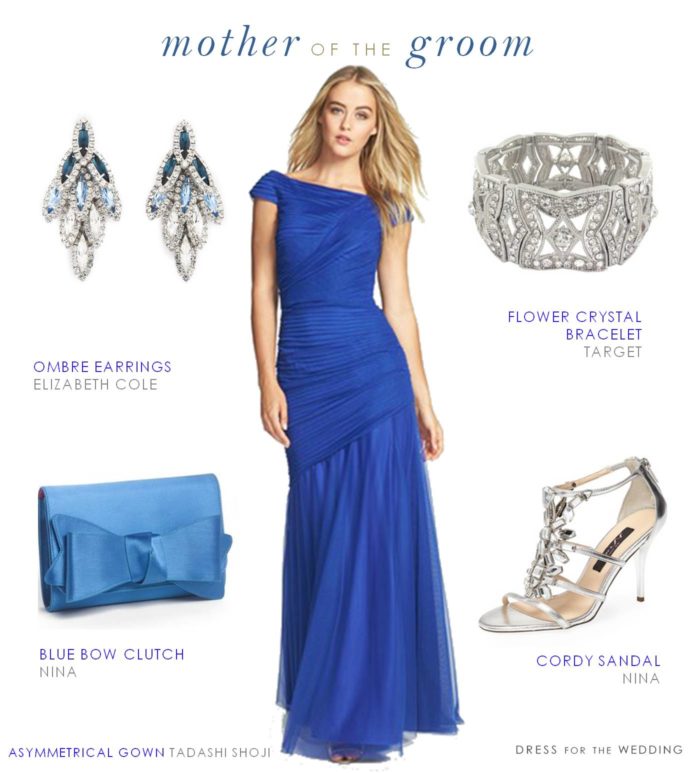 Dazzling Blue Dress for the Mother of the Groom