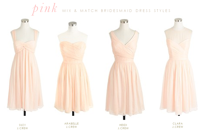 pale pink bridesmaid dresses