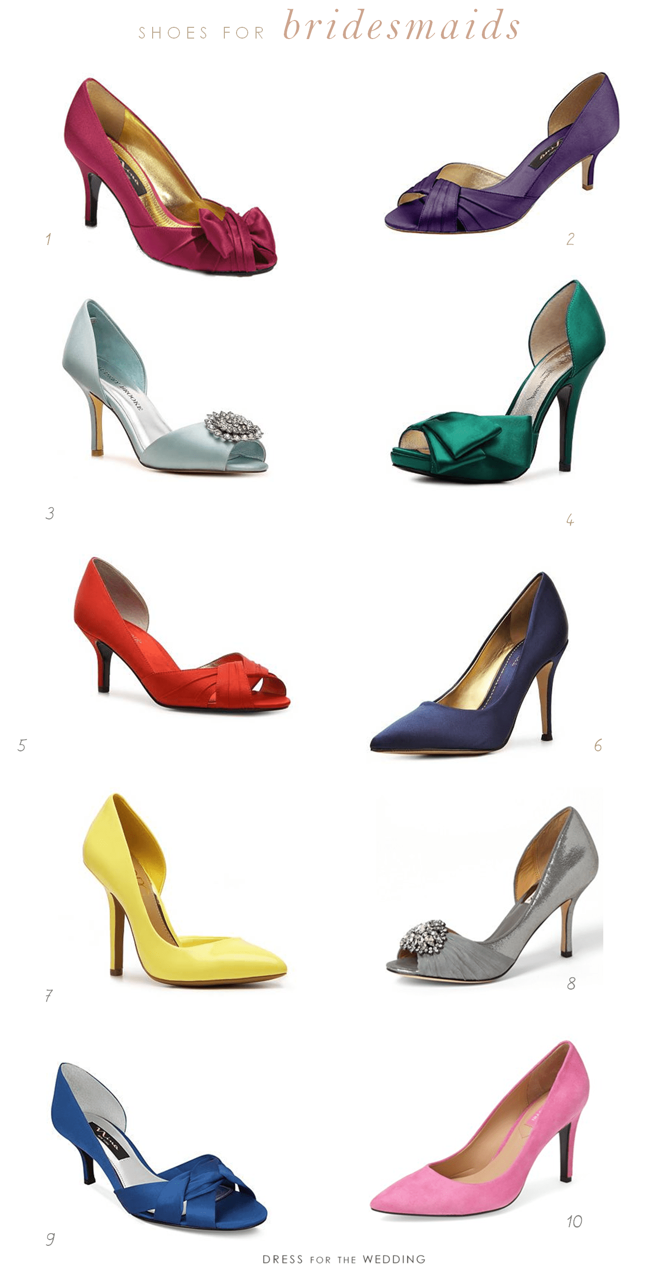 brides maid dress shoes