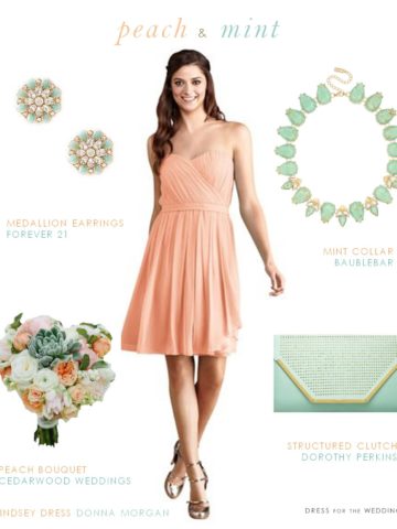 Peach and Mint Wedding Style