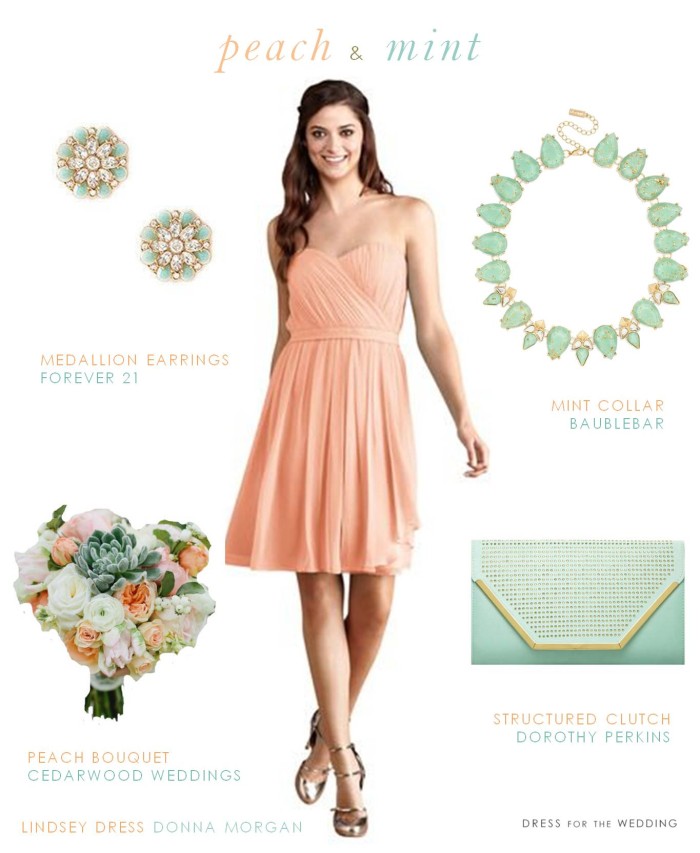Peach and Mint Wedding Style