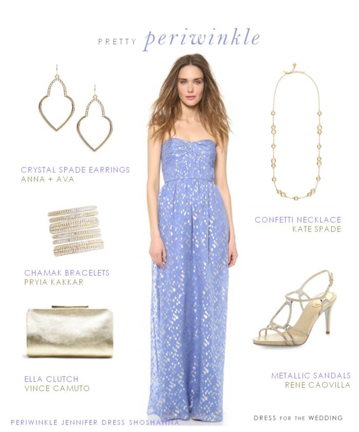 Periwinkle Gown by Shoshanna