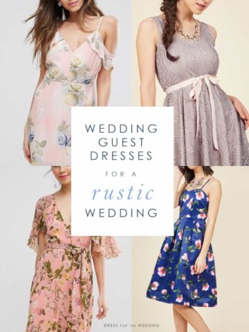 Wedding guest dresses for outdoor rustic weddings