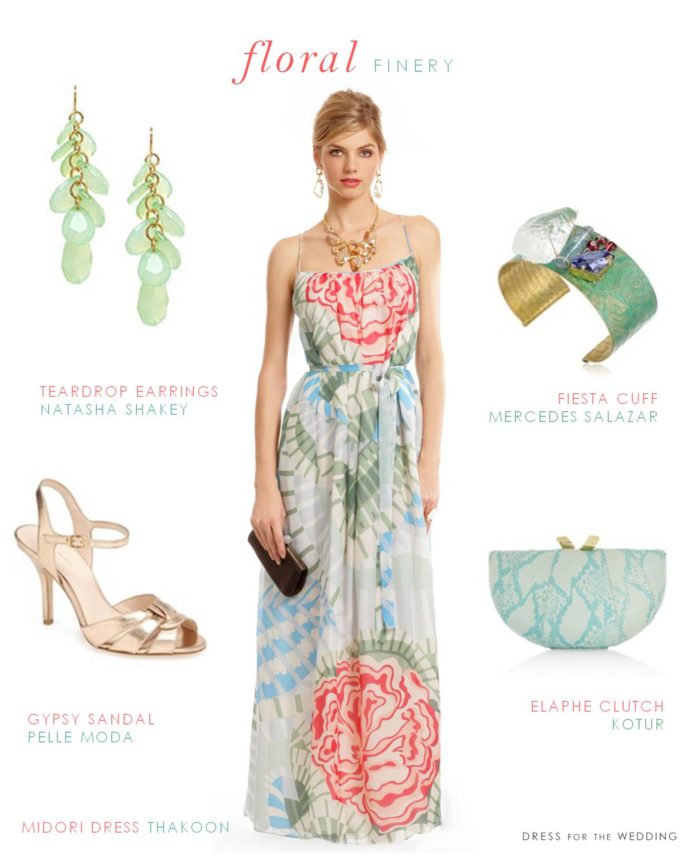 floral maxi dresses for weddings