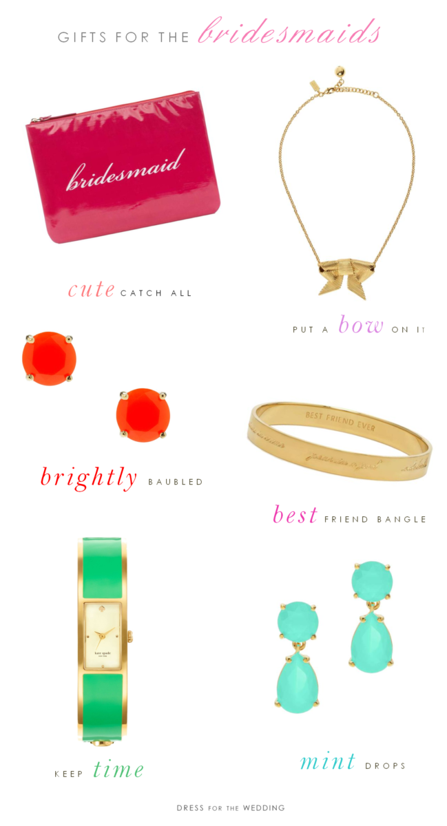 gifts for bridesmaids from the kate spade new york bridal surprise sale