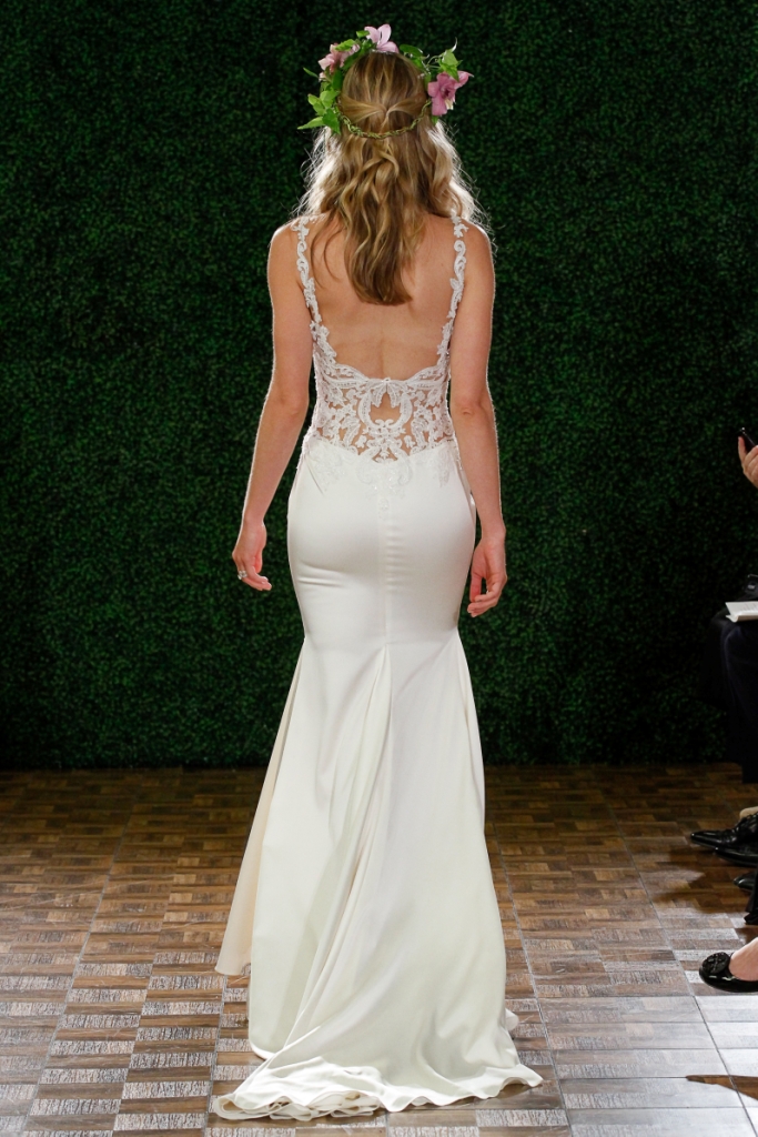 Model walks runway in a bridal gown from the D.I.D by Watters Fall 2014 collection, by Vatana Watters, at the Couture Show during New York Bridal Fashion Week, April 12, 2014.