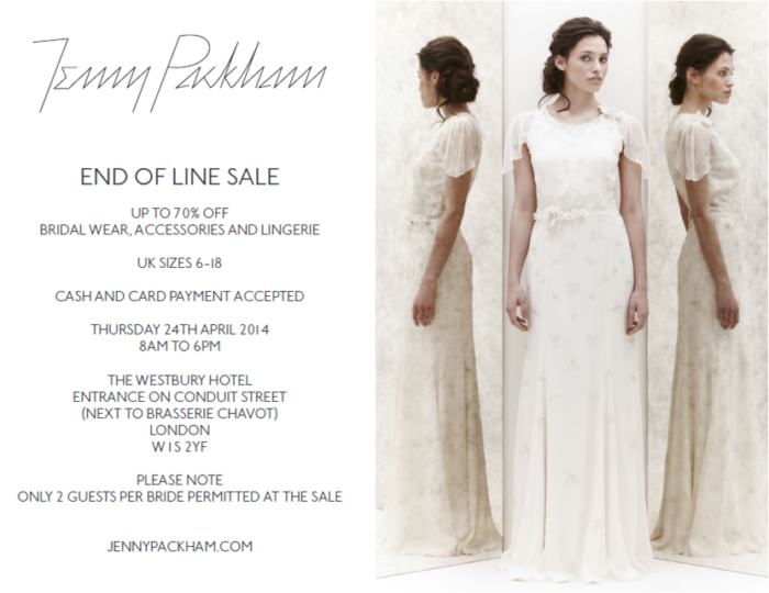 Jenny Packham Sample Sale