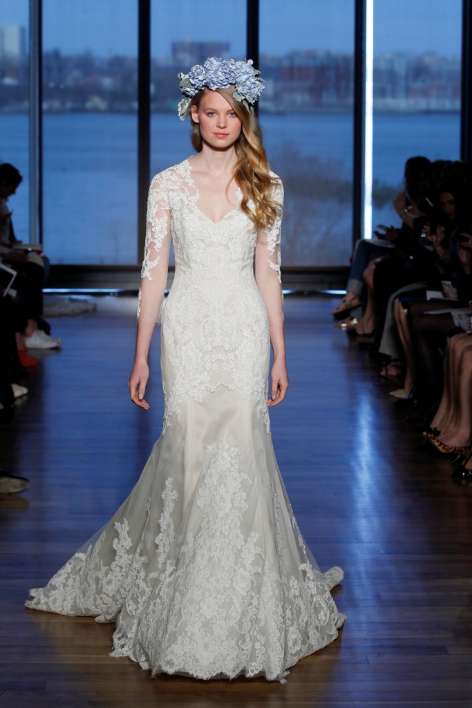 Silvine Lace wedding Dress by Ines Di Santo | Spring/Summer 2015 Couture Bridal Gowns
