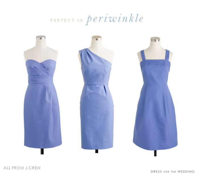 periwinkle dresses for bridesmaids