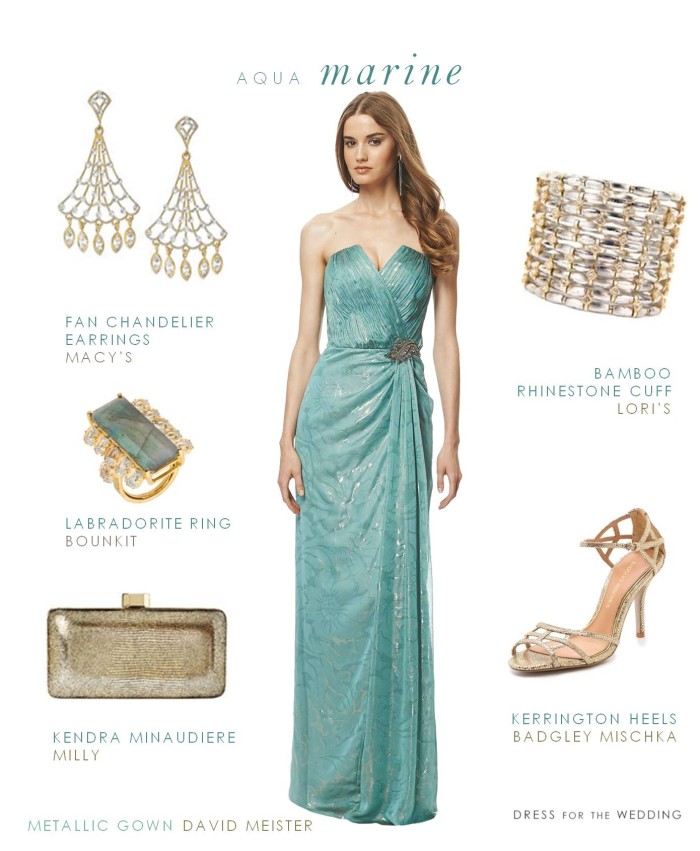 Aquamarine Evening Gown