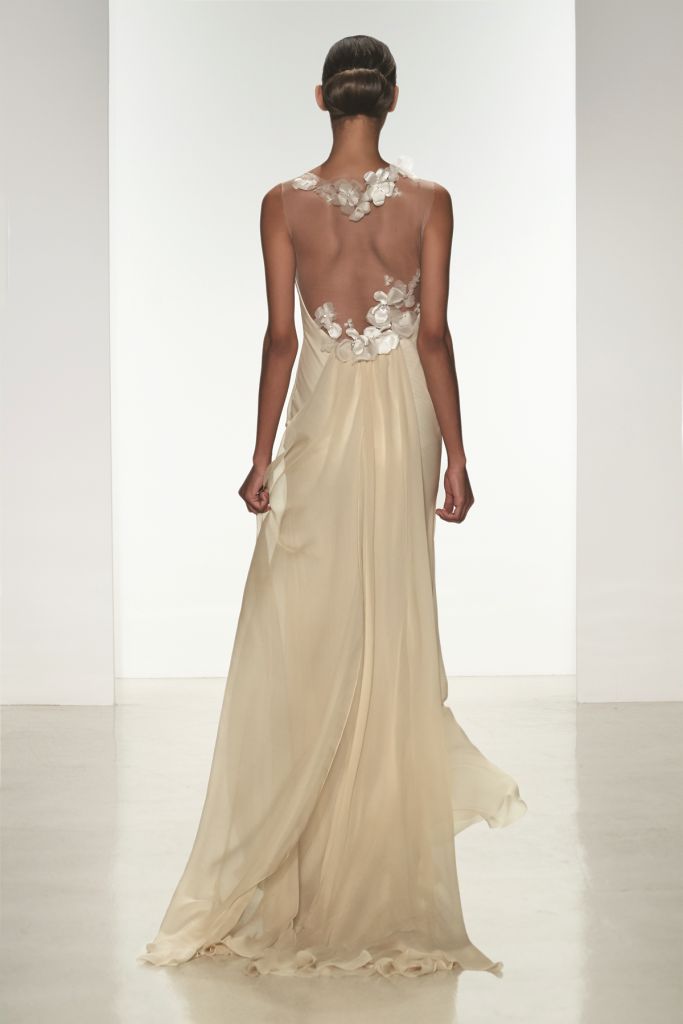 Jade back Amsale Bridal Gowns