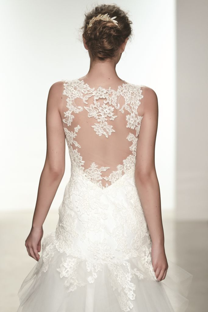 June by Christos, back lace detail