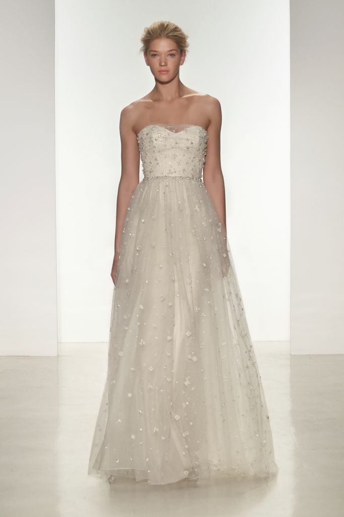 Kylie, a strapless beaded wedding  dress from Christos