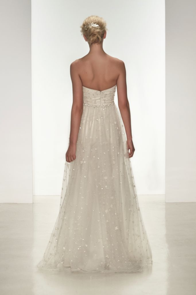 Kylie, strapless beaded bridal gown by Christos for Spring 2015