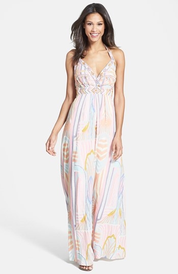 Pretty printed maxi dress