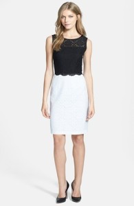 wearing white pattern to a wedding