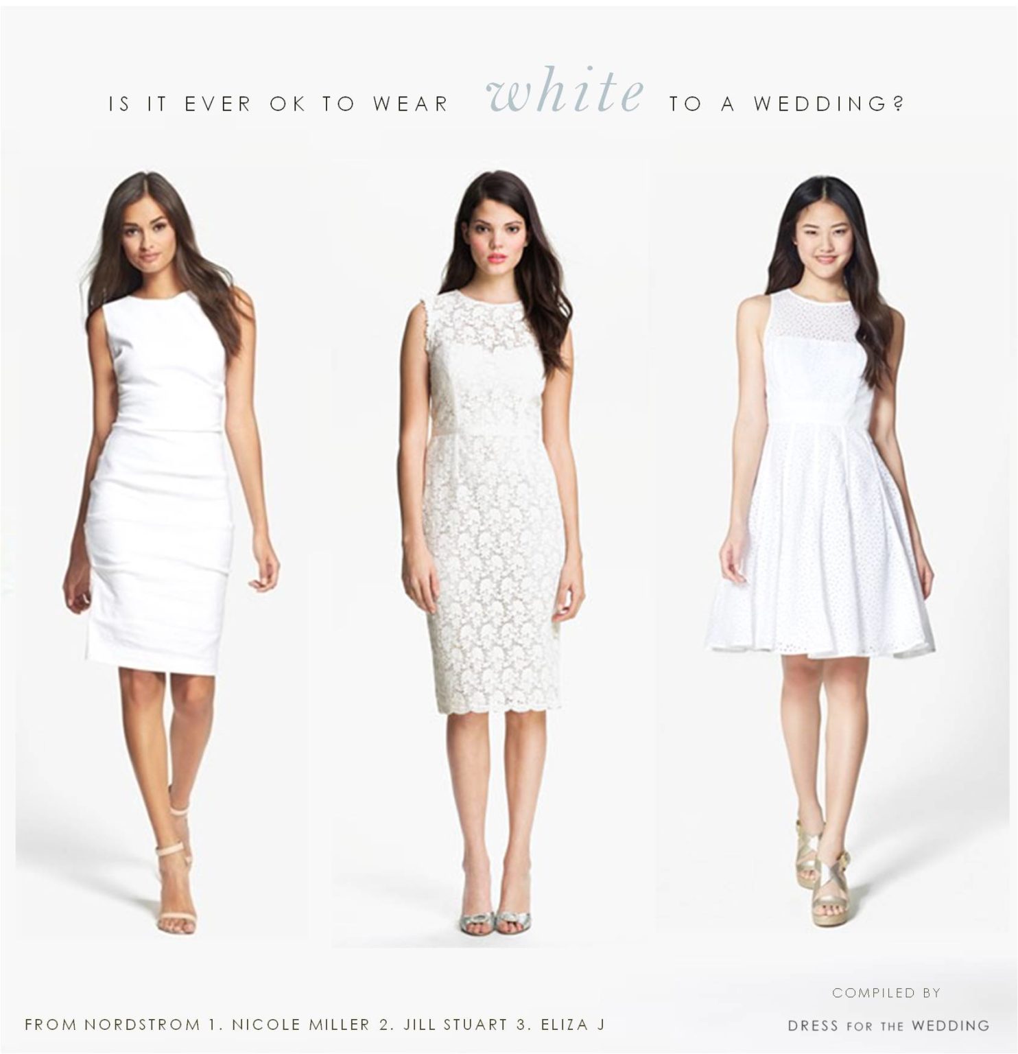 should i wear white to a wedding