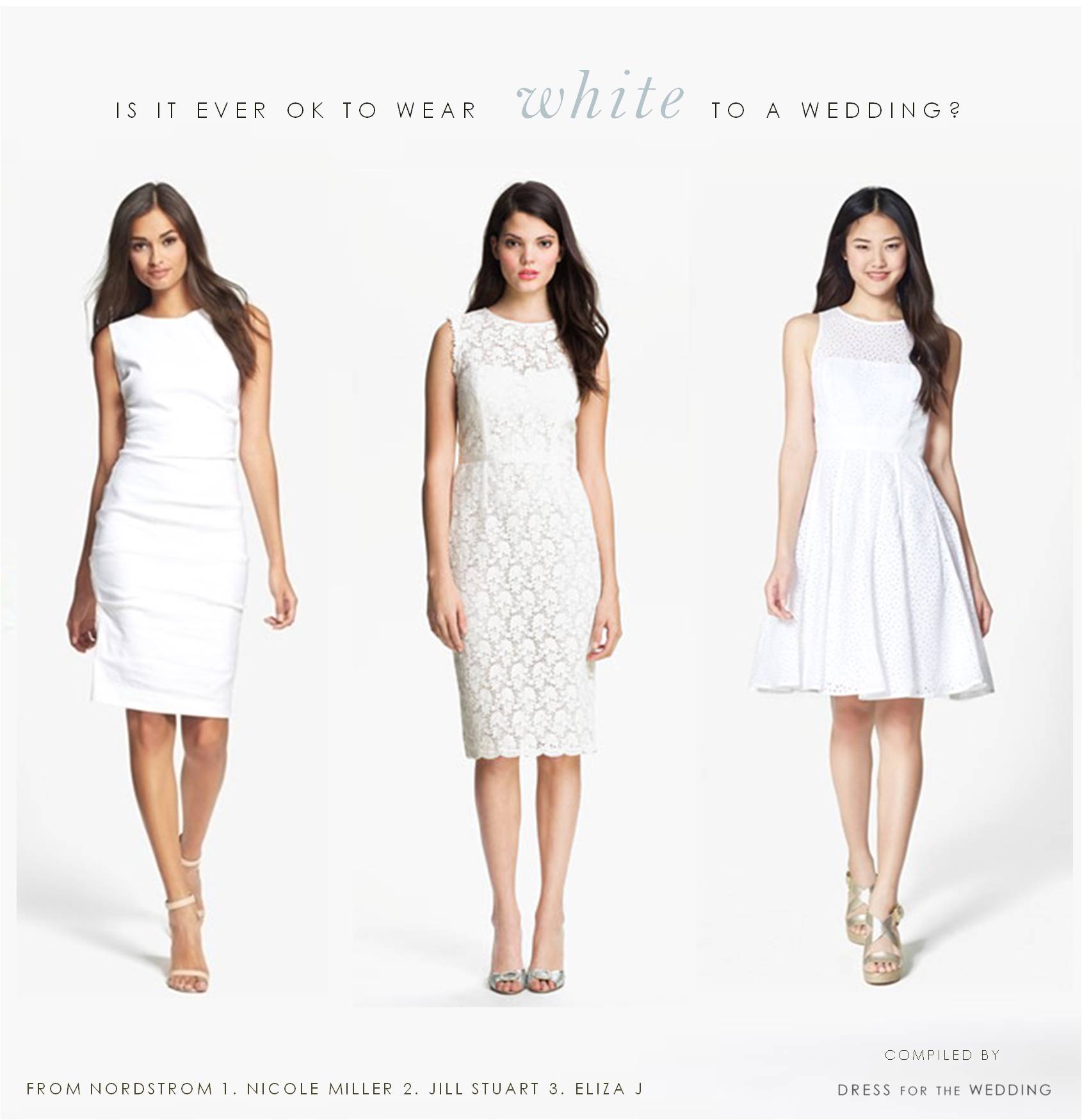 white dresses for wedding guests