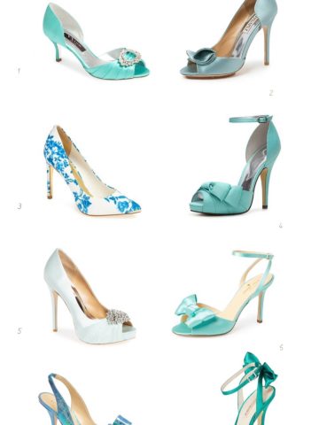 light blue wedding shoes