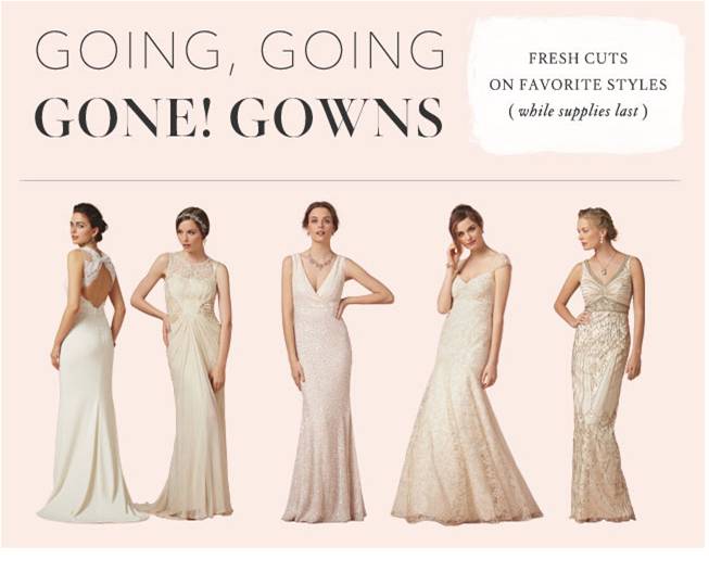  Sale  at BHLDN on Wedding Dresses  Bridesmaid  Dresses  and 