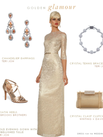 Gold Gown for Mother of the Bride