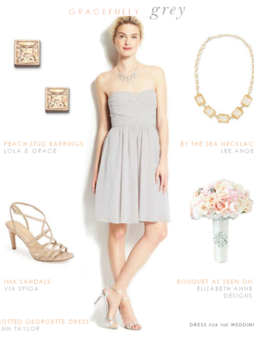 Grey Bridesmaid Dress