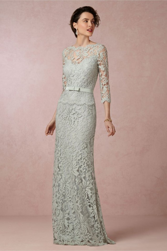 Clarisse an Ice Blue Lace Mother of the Bride Dress